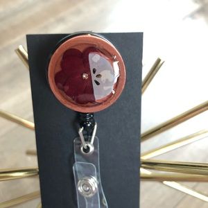 Retractable Nametag Badge Holder Lanyard Handmade